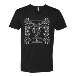 Edie Brickell & New Bohemians Bandana Black V-Neck T-Shirt