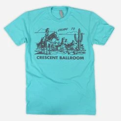 Crescent Ballroom Escape To.. Tahiti Blue T-Shirt New Merch