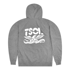 T.S.O.L. Logo Grey Zip Hoodie New Merch 8 T.S.O.L. Logo Grey Zip Hoodie New Merch