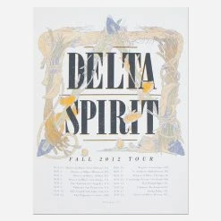 Delta Spirit New Merch 18" X 24" Fall 2012 Tour Poster