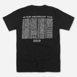 Flipper 40th Anniversary Classic Long Fish Black T-Shirt New Merch