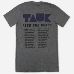 TAUK New Merch Feed The Beast Tour Heather Grey T-Shirt 9 TAUK New Merch Feed The Beast Tour Heather Grey T-Shirt