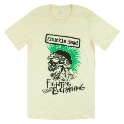 Knucklehead Tom Fighting Solves Everything Off-White T-Shirt New Merch