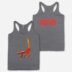 Fruition New Merch Flaming Man Women’s Grey Triblend Tank Top