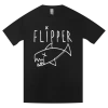 Flipper New Merch Classic Long Fish Logo Black T-Shirt