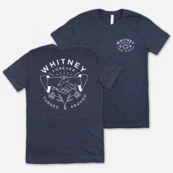 Whitney Friendship Heather Navy T-Shirt New Merch