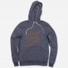 Good Old War Cursive Eco True Navy Pullover Hooded Sweatshirt