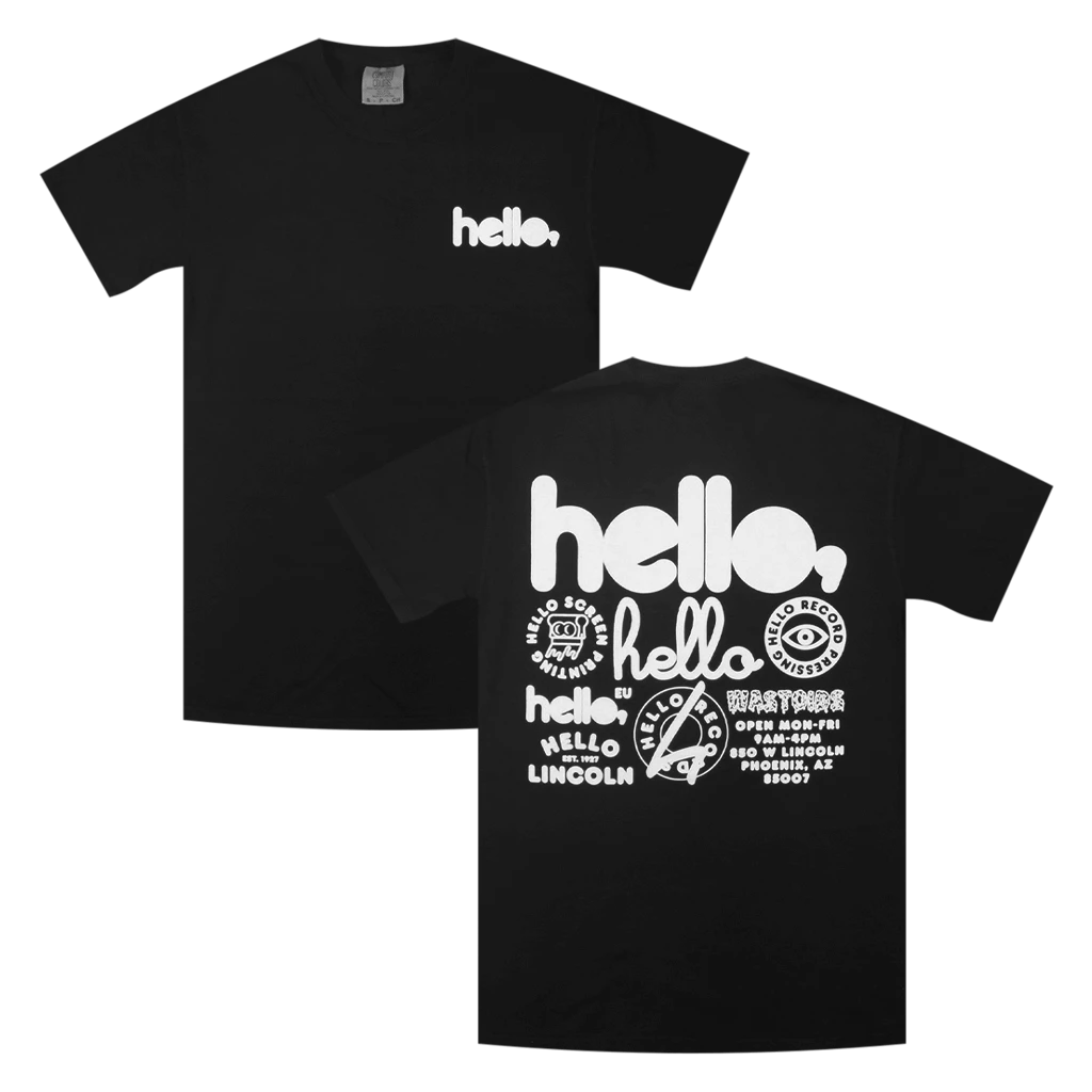Hello Merch Hello Family 2021 Black T-Shirt 1 Hello Merch Hello Family 2021 Black T-Shirt