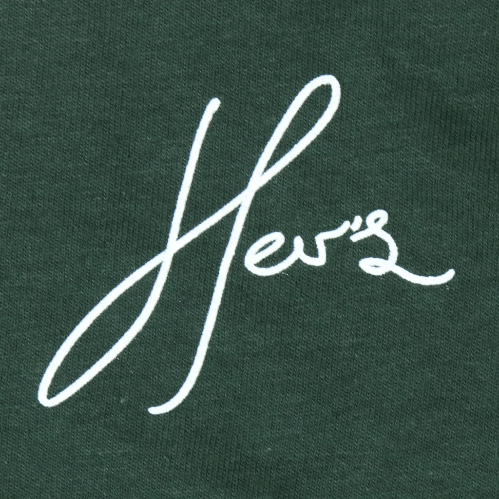 Her's New Merch Script Forest Green T-Shirt 2 Her's New Merch Script Forest Green T-Shirt