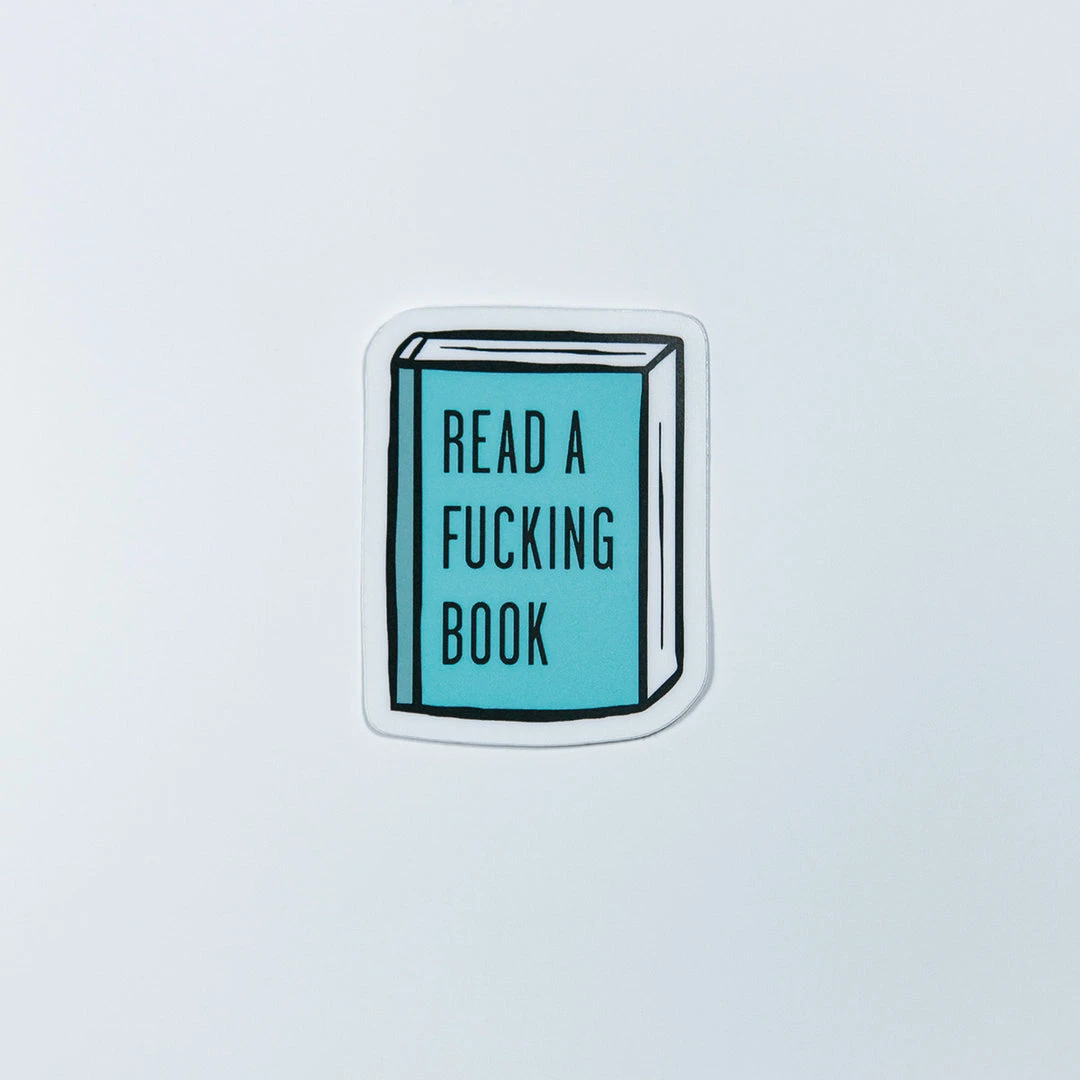 Autostraddle Read A Fucking Book Sticker New Merch 1 Autostraddle Read A Fucking Book Sticker New Merch