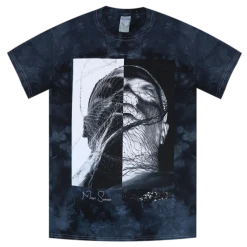 Moses Sumney Inverted Black Crystal Tie Dye T-Shirt New Merch