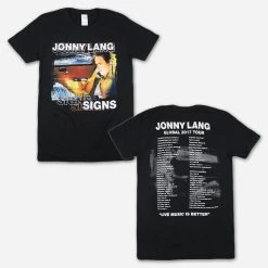 Jonny Lang Signs 2017 Tour Black T-Shirt New Merch