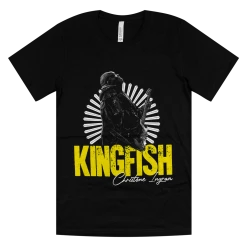 Christone "Kingfish" Ingram Guitar Shred Black T-Shirt New Merch