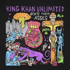 King Khan Opiate Them Asses Black T-Shirt