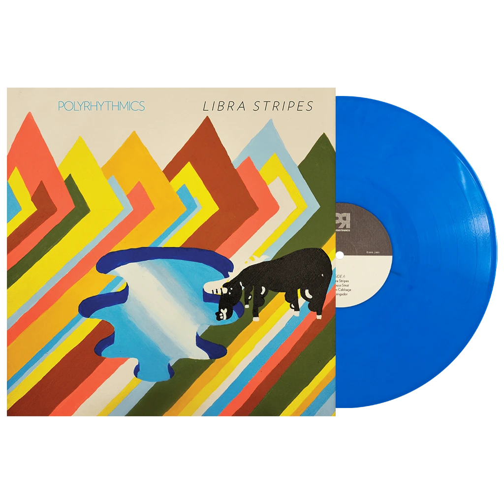 Polyrhythmics Libra Stripes - 12" Transparent Blue Vinyl New Merch 1 Polyrhythmics Libra Stripes - 12" Transparent Blue Vinyl New Merch