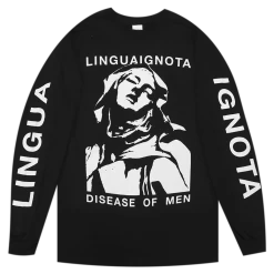 Lingua Ignota Disease Of Men Black Long Sleeve T-Shirt