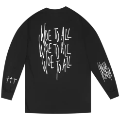 Lingua Ignota Woe To All Black Long Sleeve T-Shirt