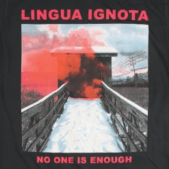 Lingua Ignota No One Is Enough Black T-Shirt New Merch