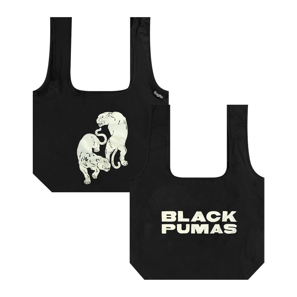 Black Pumas Deluxe Double Pumas Reusable Shopping Bag 1 Black Pumas Deluxe Double Pumas Reusable Shopping Bag