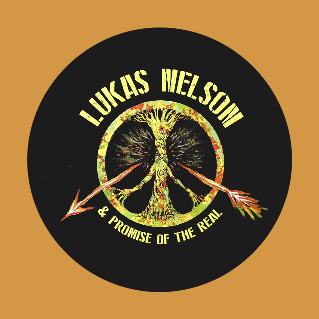 Lukas Nelson & Promise Of The Real New Merch Broken Arrow Circle Sticker 1 Lukas Nelson & Promise Of The Real New Merch Broken Arrow Circle Sticker