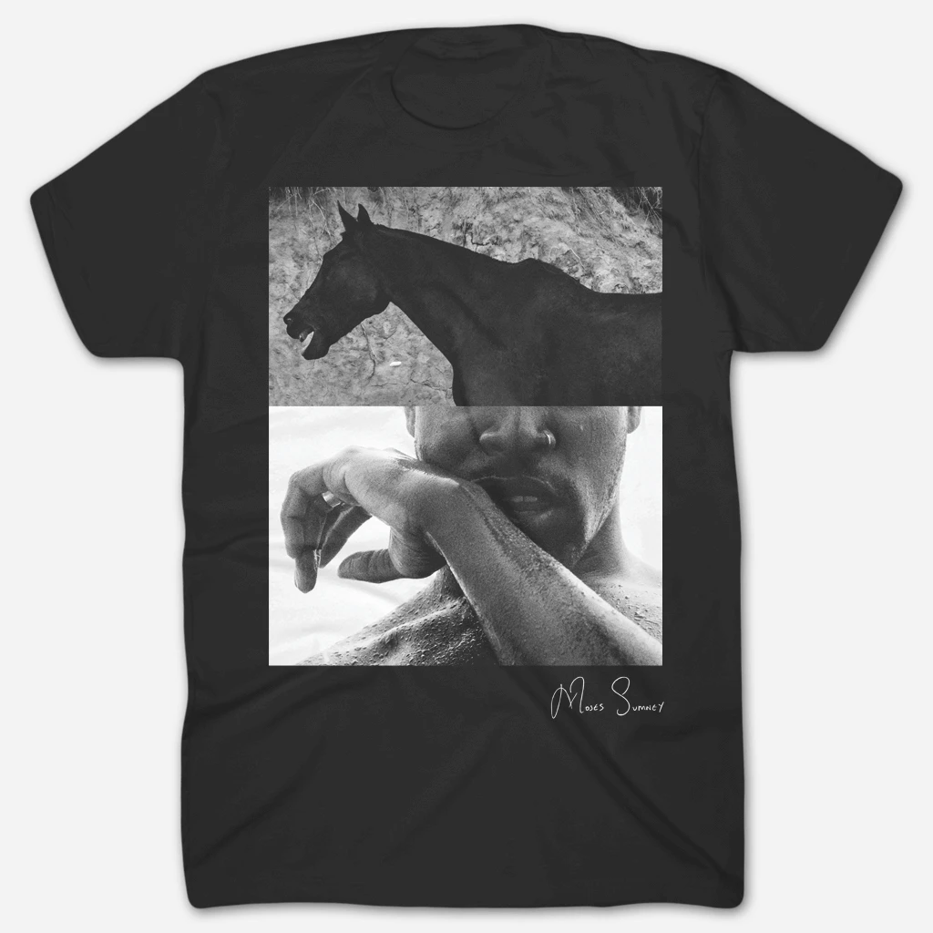 Moses Sumney Splitscreen Black T-Shirt New Merch 1 Moses Sumney Splitscreen Black T-Shirt New Merch