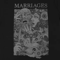 Marriages Faces Black T-Shirt