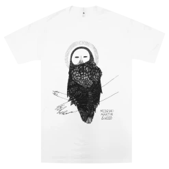 Medeski Martin & Wood New Merch Owl White T-Shirt