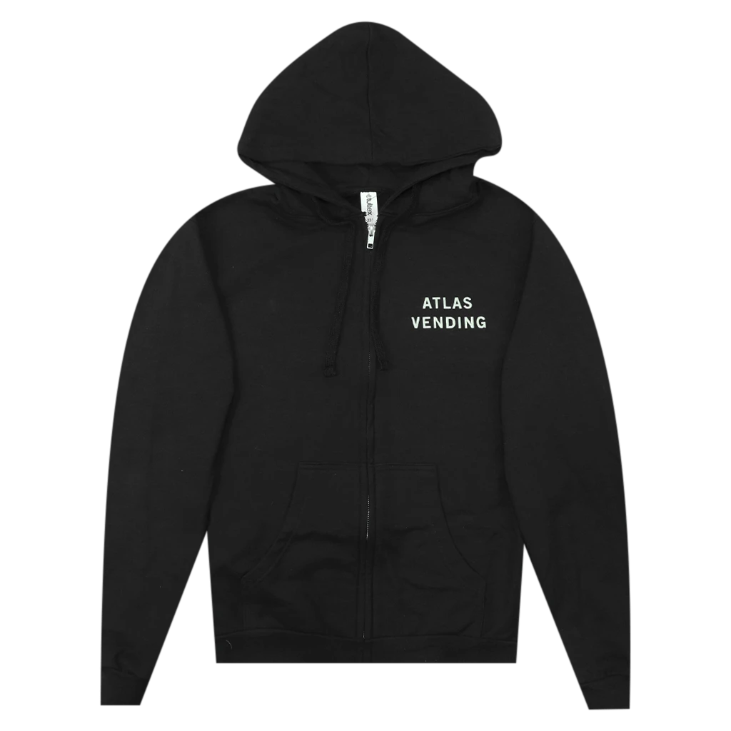 Metz Atlas Vending Black Zip Hoodie 3 Metz Atlas Vending Black Zip Hoodie