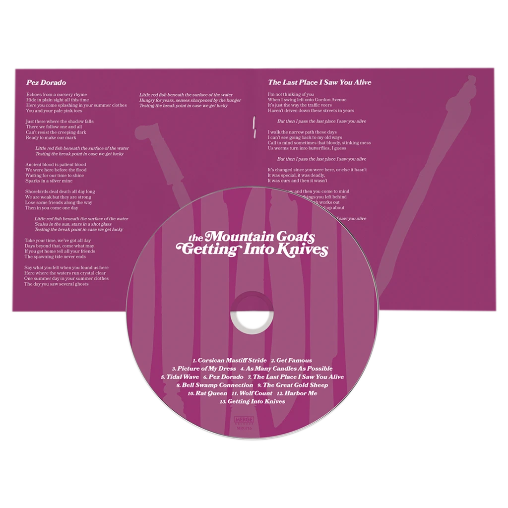 The Mountain Goats New Merch Getting Into Knives CD 4 The Mountain Goats New Merch Getting Into Knives CD