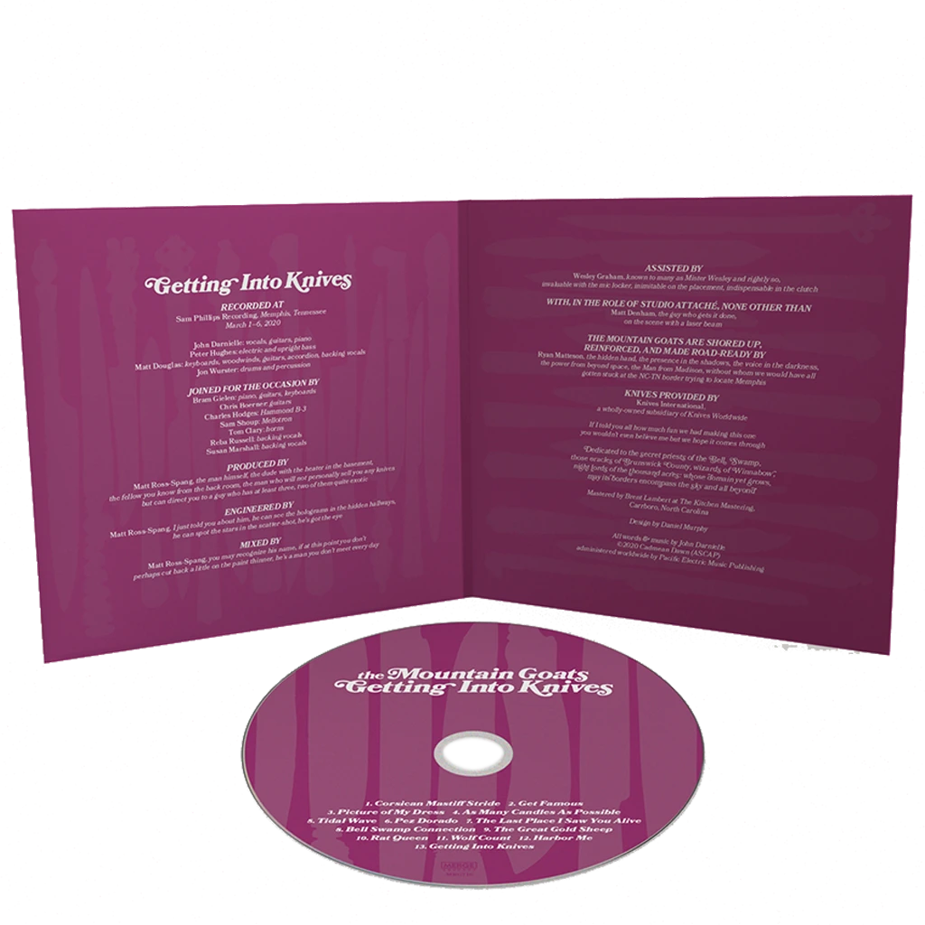 The Mountain Goats New Merch Getting Into Knives CD 3 The Mountain Goats New Merch Getting Into Knives CD