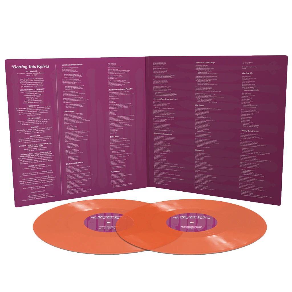 The Mountain Goats Getting Into Knives Double LP Salmon Vinyl 3 The Mountain Goats Getting Into Knives Double LP Salmon Vinyl