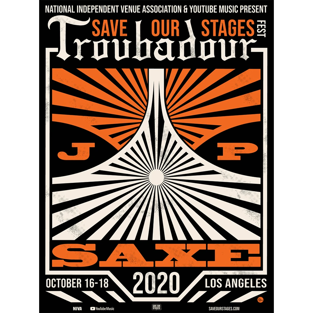 NIVA New Merch JP Saxe Live At Troubadour - Hand Screen-Printed Poster 1 NIVA New Merch JP Saxe Live At Troubadour - Hand Screen-Printed Poster