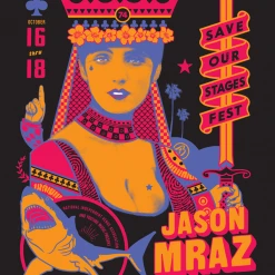 NIVA Jason Mraz Live At Belly Up Tavern - Hand Screen-Printed Poster New Merch