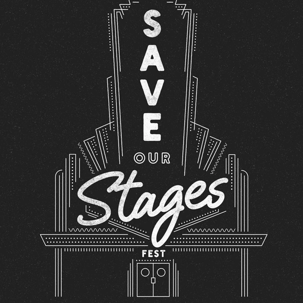 NIVA New Merch Save Our Stages Fest - Double Sided Hand Screen-Printed Poster 5 NIVA New Merch Save Our Stages Fest - Double Sided Hand Screen-Printed Poster