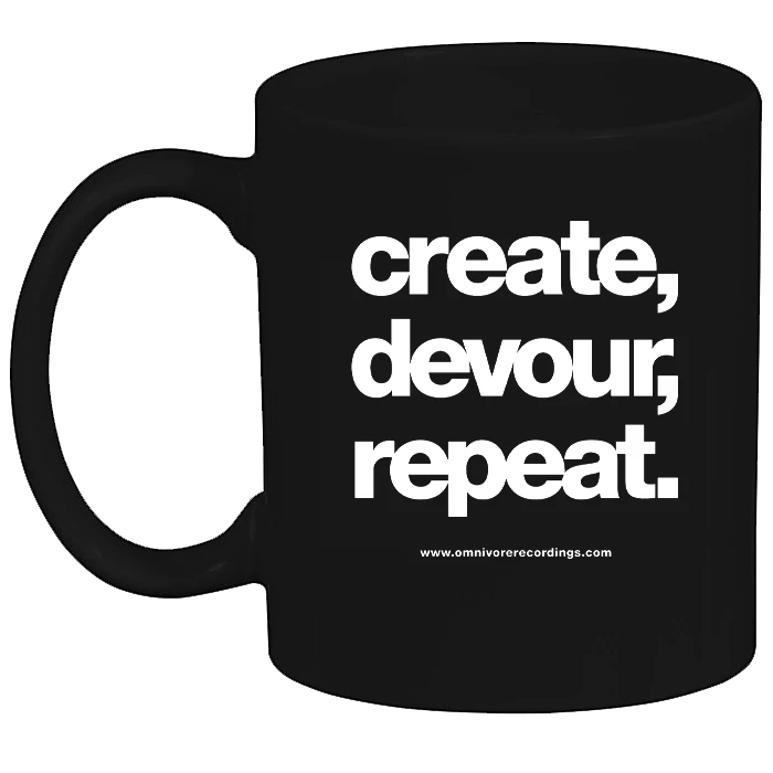Omnivore Recordings Create, Devour, Repeat. Mug New Merch 1 Omnivore Recordings Create, Devour, Repeat. Mug New Merch