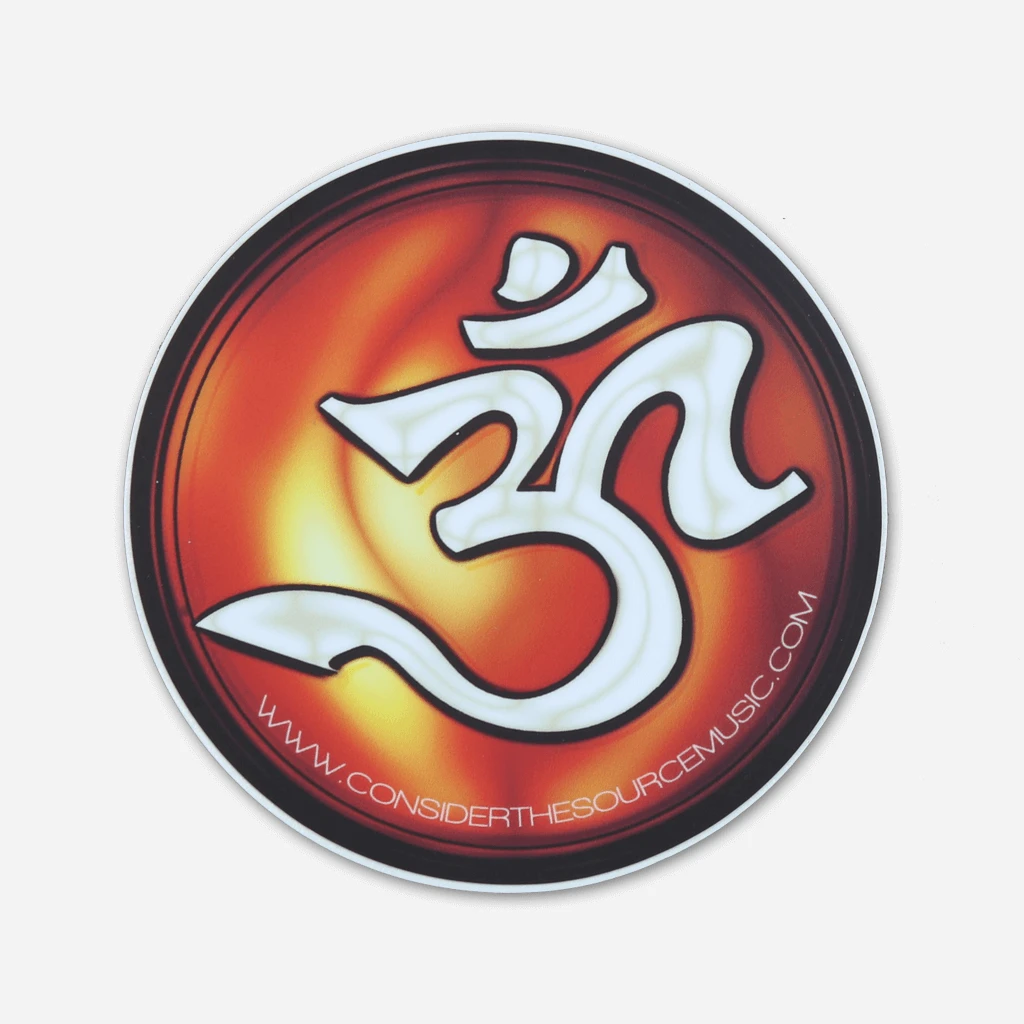 Consider The Source New Merch Om Circle Sticker 1 Consider The Source New Merch Om Circle Sticker