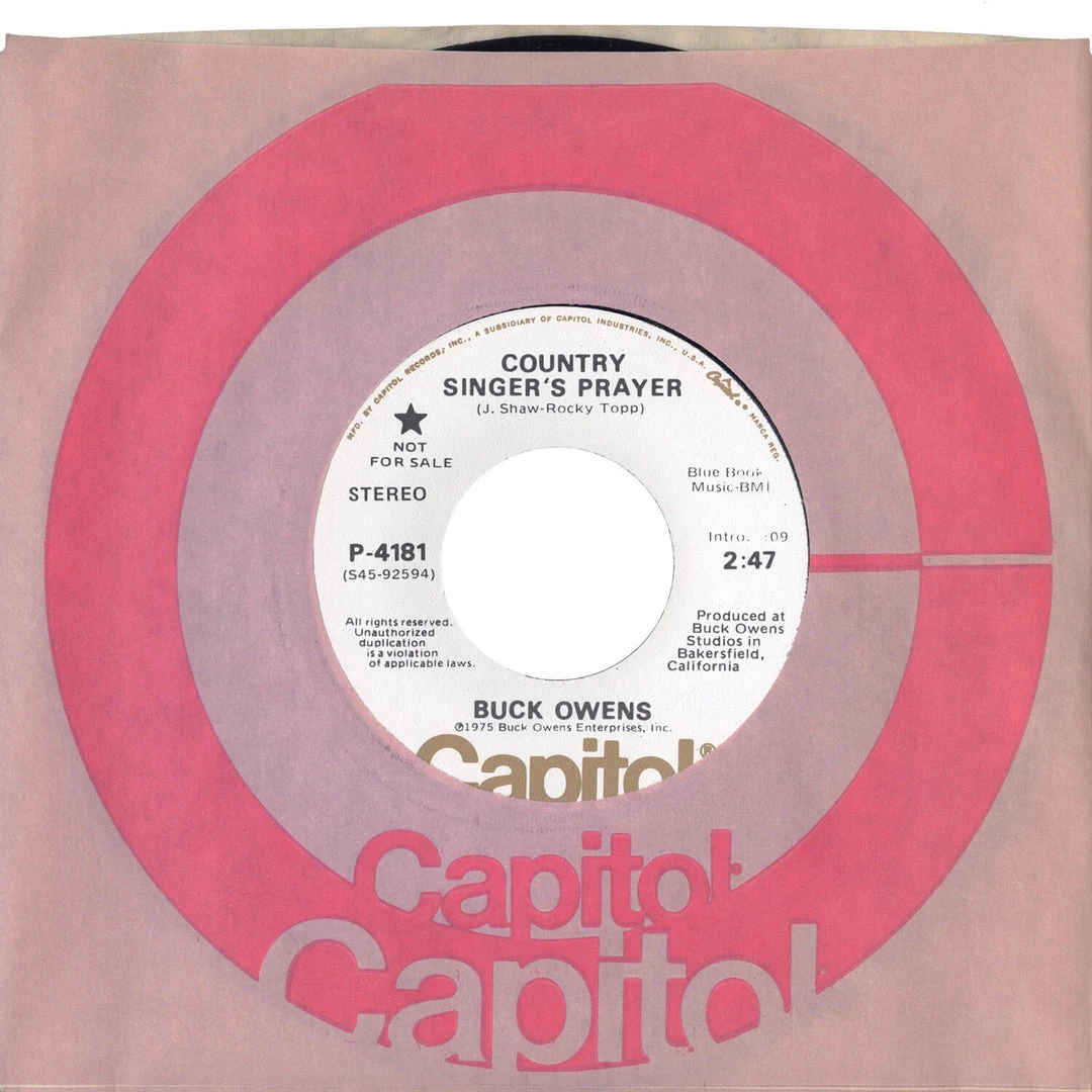 Buck Owens Country Singer’s Prayer 1 Buck Owens Country Singer’s Prayer