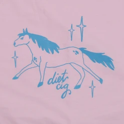 Diet Cig Pissed Pony Rose Pillowcase