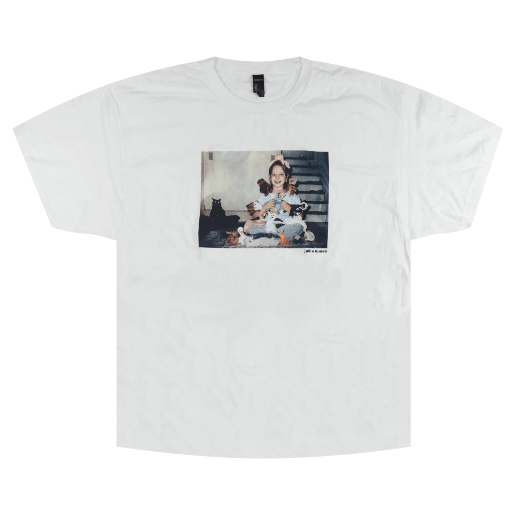 Julia Nunes New Merch Photo White T-Shirt 1 Julia Nunes New Merch Photo White T-Shirt
