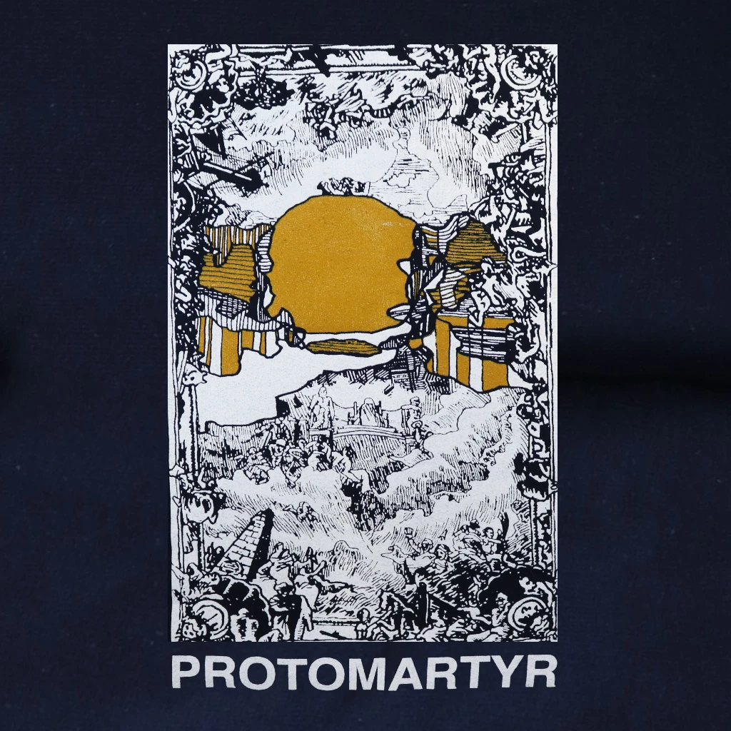 Protomartyr Judgement Navy Sweatshirt 2 Protomartyr Judgement Navy Sweatshirt