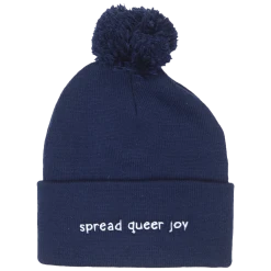Queer Kid Stuff Spread Queer Joy Navy Beanie