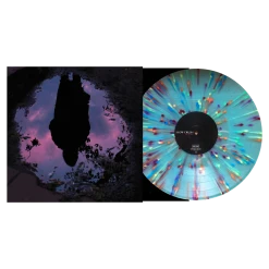 Slow Crush Aurora 12" Transparent Sky Blue/Rainbow Splatter Vinyl