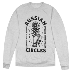Russian Circles (Band) Flower Athletic Heather Pullover Sweatshirt New Merch