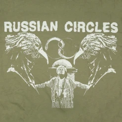 Russian Circles (Band) New Merch Birds Olive T-Shirt