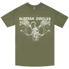 Russian Circles (Band) New Merch Birds Olive T-Shirt