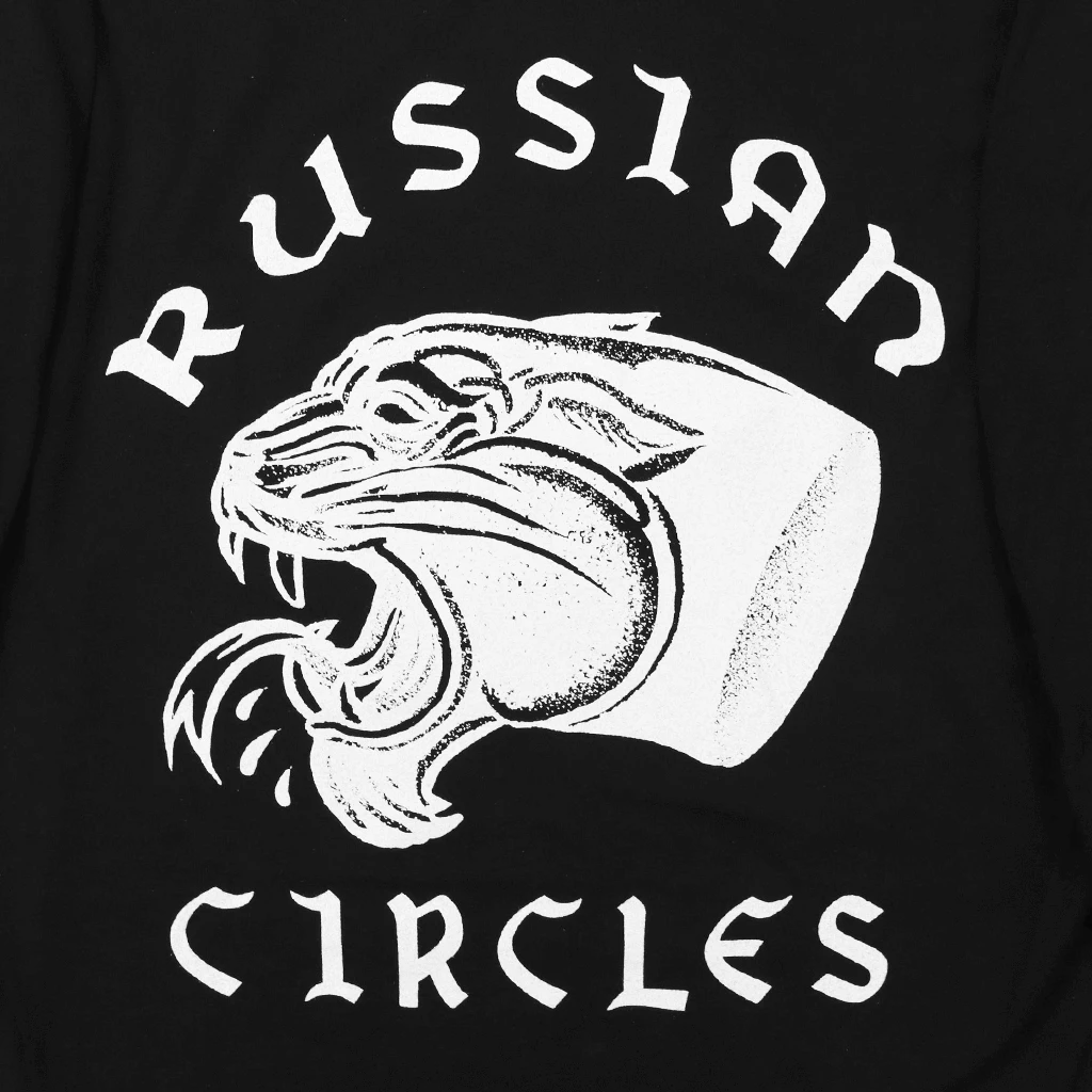 Russian Circles (Band) New Merch Chicago Panther Black Long Sleeve T-Shirt 2 Russian Circles (Band) New Merch Chicago Panther Black Long Sleeve T-Shirt