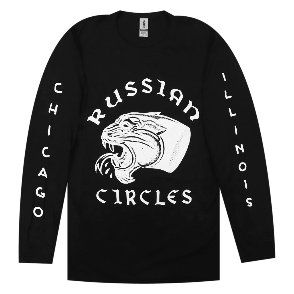 Russian Circles (Band) New Merch Chicago Panther Black Long Sleeve T-Shirt 1 Russian Circles (Band) New Merch Chicago Panther Black Long Sleeve T-Shirt