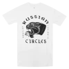Russian Circles (Band) New Merch Chicago Panther White T-Shirt