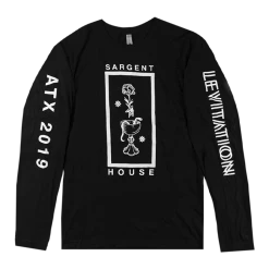 Sargent House SH Levitation 2019 Black Long Sleeve T-Shirt New Merch