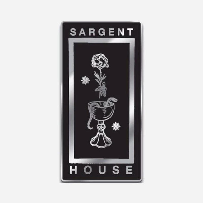 Sargent House Wine, Snakes & Roses Black & Silver Enamel Pin 1 Sargent House Wine, Snakes & Roses Black & Silver Enamel Pin